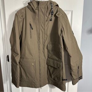 Ride Cappel Magnificent Insulated Snowboard Jacket, large, putty/brown